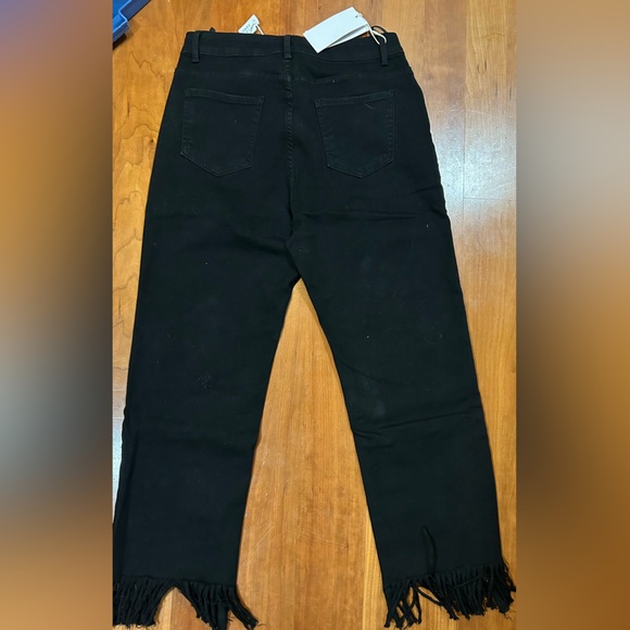 🆕Studio Black Fringe Hem Jeans - Picture 6 of 11